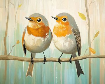 Vrolijke Vogels van Blikvanger Schilderijen
