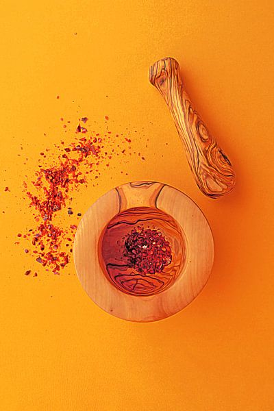 In the kitchen, illustration by Senta Bemelman