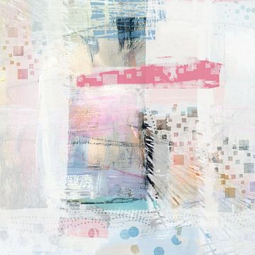 abstracte accenten 1 vierkant van Claudia Gründler