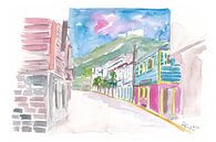 Road Town Tortola Britische Jungferninsel Straßenszene von Markus Bleichner Miniaturansicht