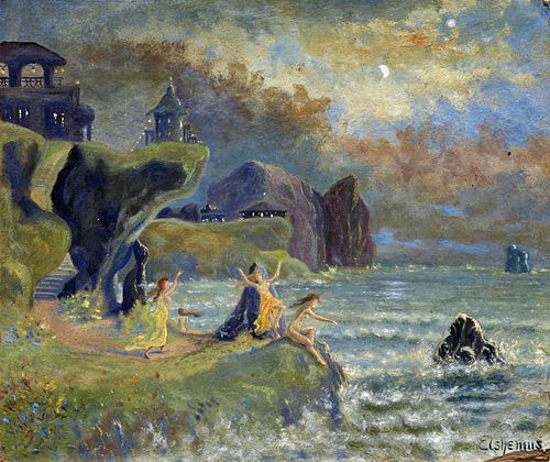 Louis Eilshemius, Sirenes van de zee, 1908