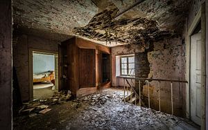 Schlafzimmer in baufälligem Haus