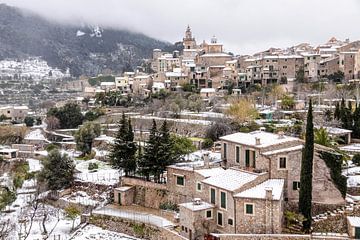 Valldemossa in the snow, Majorca by Christian Müringer