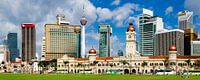 Panorama Merdeka Square in Kuala Lumpur Malaysia with Sultan Abdul Samad Building and TV Tower by Dieter Walther thumbnail