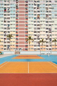 Choi Hung Estate Basketballplatz von Bernard Dacier