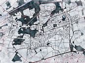 Kaart van Bergkamen in de stijl 'White Winter' van Maporia thumbnail