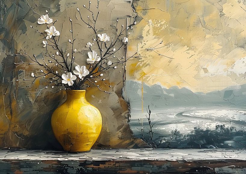 Modernes Stillleben Winter von Kunst Laune