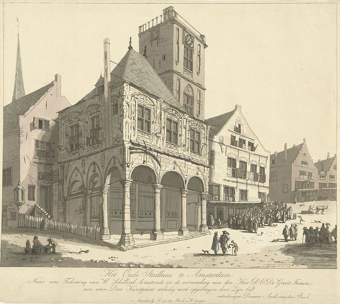 Anthonie van den Bosch et Willem Gruyter (jr.), L'ancien hôtel de ville d'Amsterdam, 1778 - 1838 par Atelier Liesjes