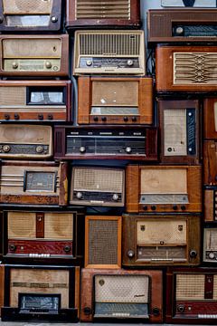 Retro radioo's van Blond Beeld