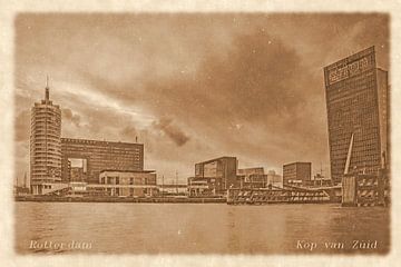 Vintage postcard: Rotterdam Kop van Zuid
