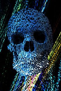 Exploding Stone Skull 