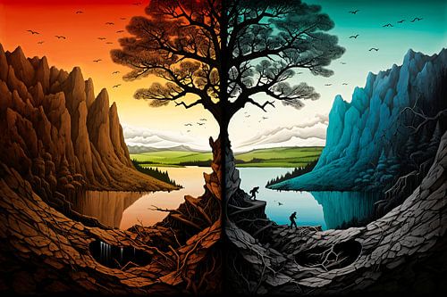 Dualiteit in natuur en kleur