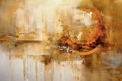 Beige Terracotta Abstrait - Peinture Apaisante