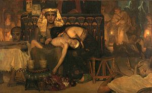 Der Tod des Erstgeborenen des Pharaos, Lourens Alma Tadema, 1872.