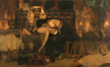 The death of the pharaoh's firstborn, Lourens Alma Tadema, 1872.