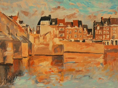 Indian Summer licht Wyck, Maastricht