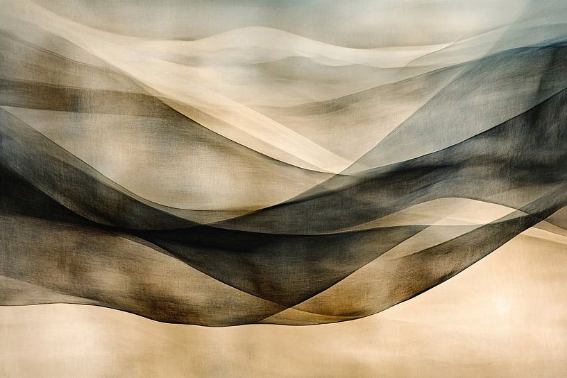 Earthy abstract wavy shapes by Imperial Art House