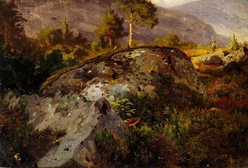 Hans Gude, Étude de paysage Vågå, Norvège, 1846
