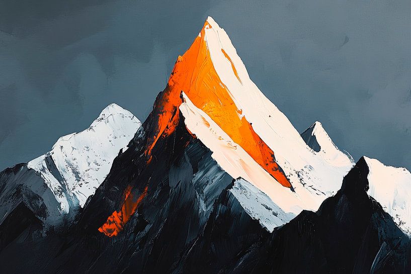 Mountain peaks in the morning light by Poster Art Shop