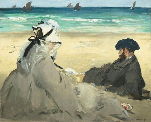 Op het strand, Édouard Manet