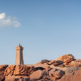 Phare Mean Ruz lighthouse in Ploumanac’h, France by Claire van Dun