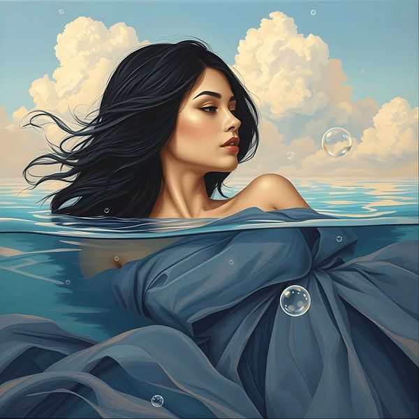 Surrealist portrait by Jolique Arte