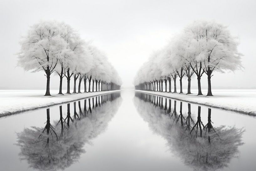 Minimalistisch rivierlandschap van Skyfall