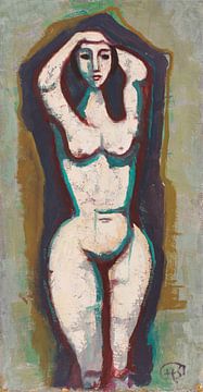 Karl Hofer, Nu aux bras levés, 1951