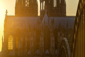 Sonnenuntergang am Kölner Dom