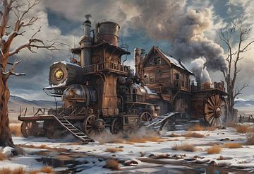 Stoommachine, steampunk van Nick Wendt
