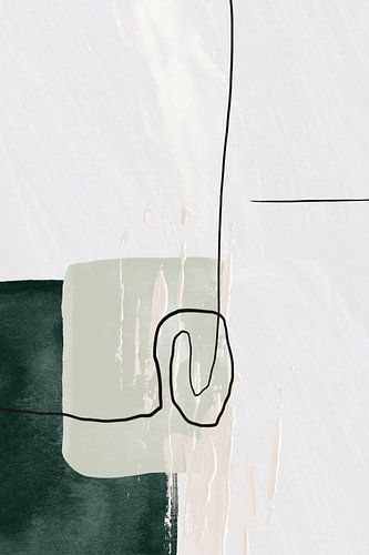 Abstracte vormen in groen-1