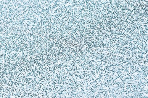 De magie van de vorst, abstracte winterse rijp van dichtbij