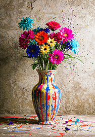 Mister Artsy Graffiti Flowers # 10 van Mister Artsy Digitales
