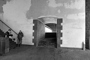 Unter der Brücke über die IJssel, in der Nähe von Deventer.