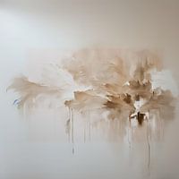 Luxury Beige Splash Paint Painting