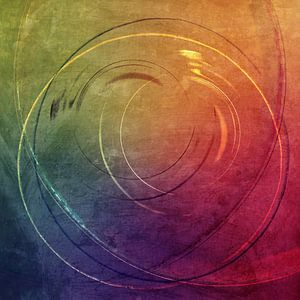 Runde Ränder in Regenbogenfarben