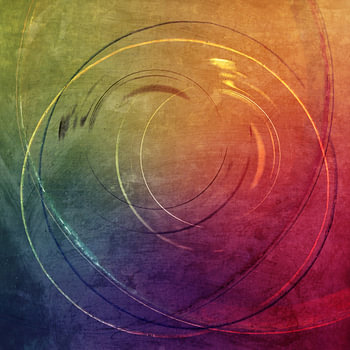 Runde Ränder in Regenbogenfarben