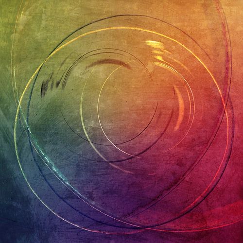 Ronde randen in regenboogkleuren
