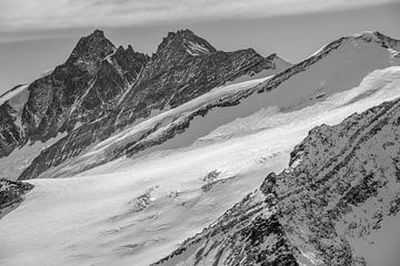 De Hofmannkees en de Großglockner in SW van Christa Kramer