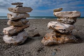 Stone Balance at the Vorupør stand by Derlach Photography