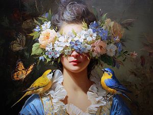 Blumen Vögel