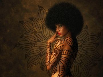 African tattoo beauty by Arjen Roos