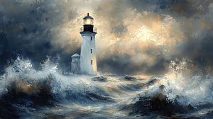 Leuchtturm im Meer