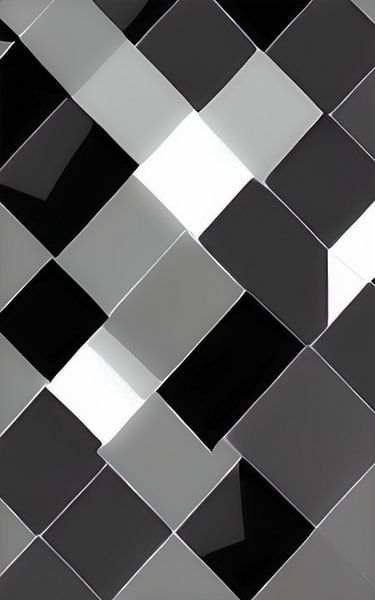 Abstracte vierkanten van Niek Traas