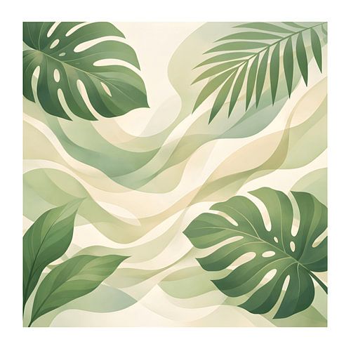 Green Botanical Abstract