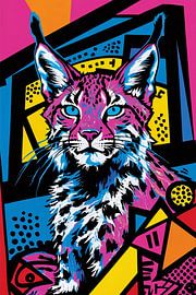 Bunte Luchse im Pop-Art-Stil von Art & Soul Creations
