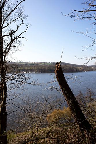 Impressies van het Baldeney-meer in Essen, Duitsland