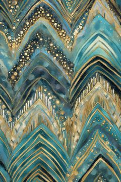 Blauw Gouden Bergen van Whale & Sons