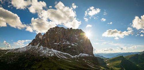 Langkofel of Sassolungo bergketen in de Dolomieten