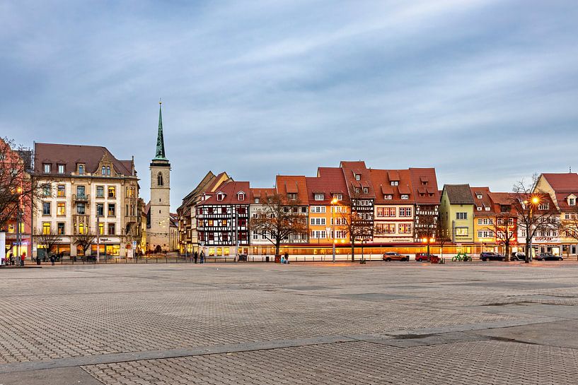 Het oude stadscentrum van Erfurt van Roland Brack